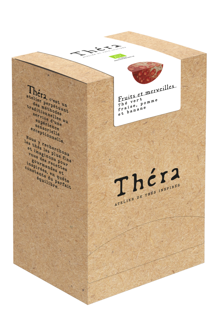 FRUITS ET MERVEILLES - TV Fraise, Pomme, Banane Boîte 25 sachets THERA BIO