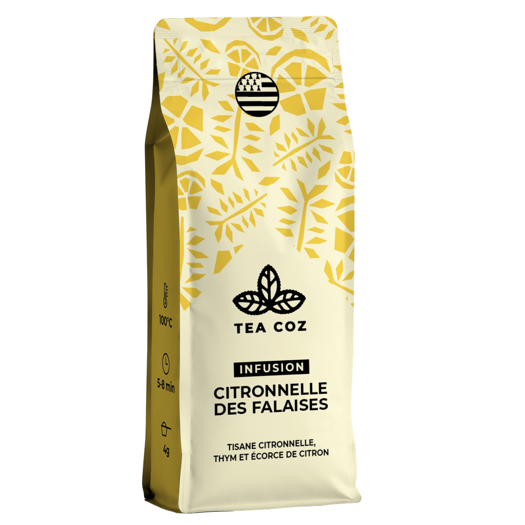 CITRONNELLE DES FALAISES - Tisane citronnelle, thym et écorce de citron 40g 3760243550348